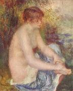 Pierre-Auguste Renoir Kleiner Akt in Blau oil